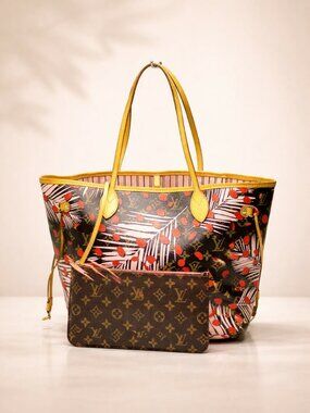 Authentic Louis Vuitton Neverfull MM Jungle Monogram Tote w/ Pouch